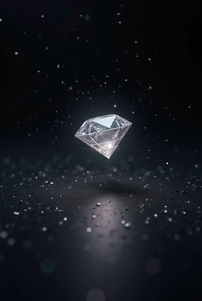 Create an image of a diamond exploding