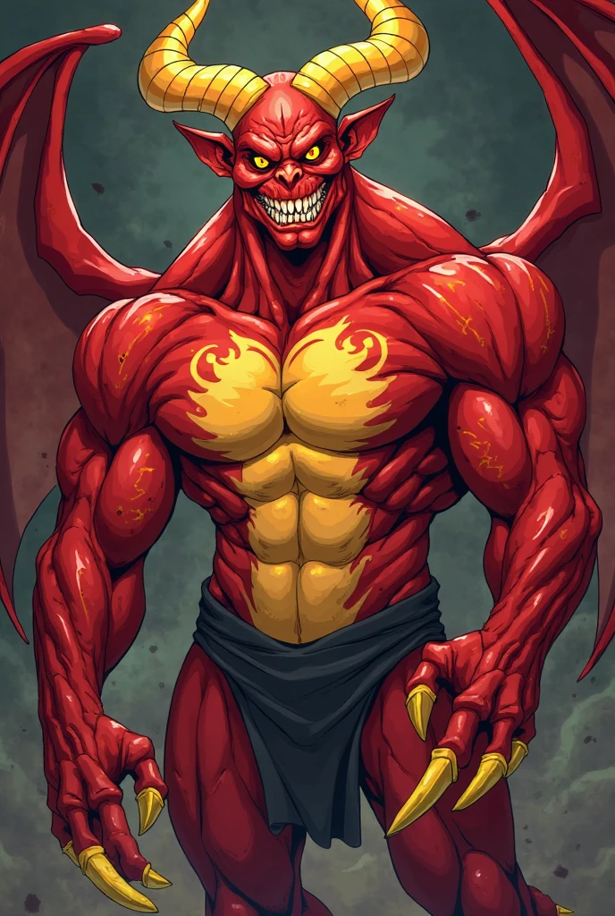 unusually developed muscular body, bodybuilder, cartoon alien with claws and a red body, wearing a beetle shell, cel-shaded, Guyver style,