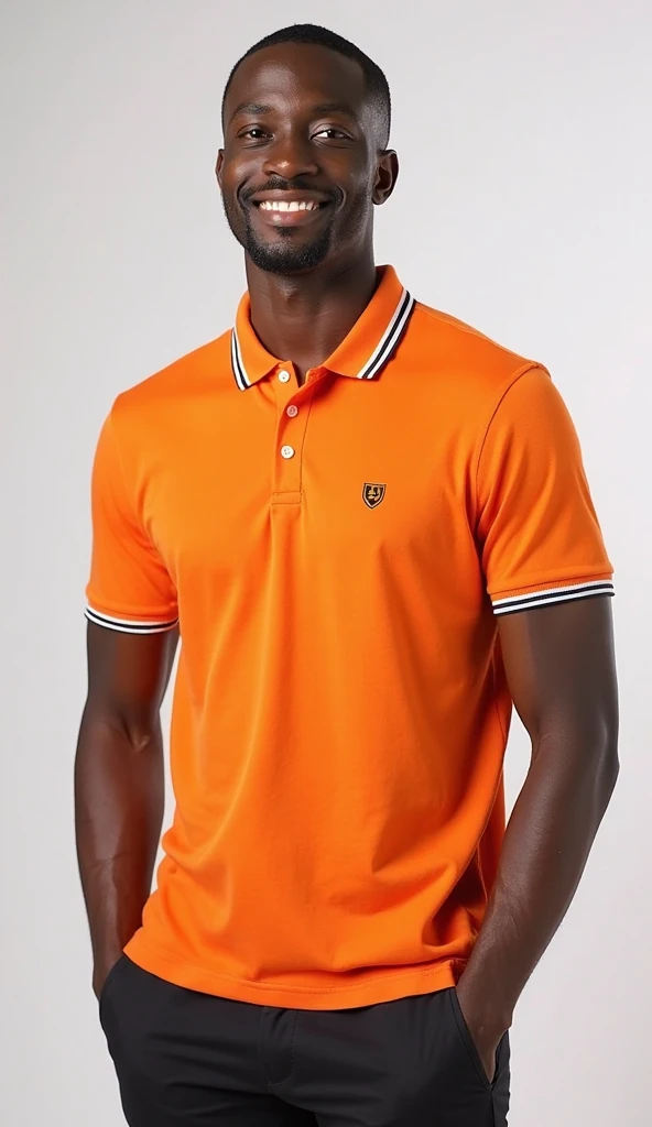 Polo and shorts in maroon, white and gold 