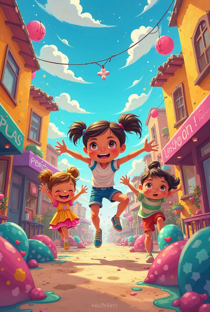 Shopping playground full of children