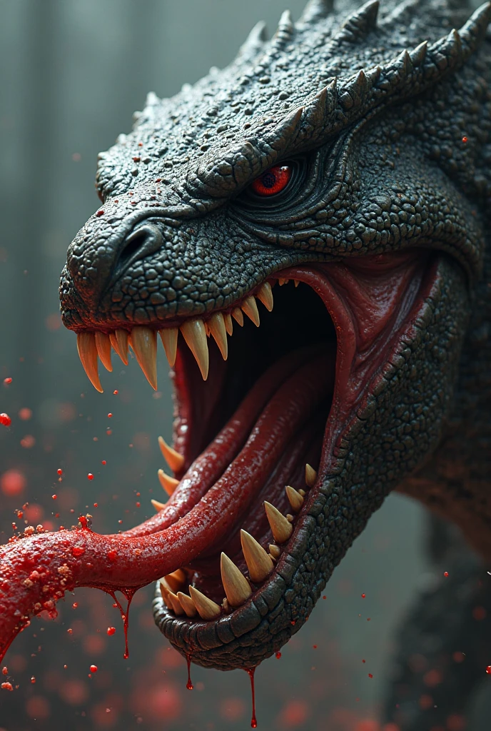 arte splash, a dinosaur rex head, very detailed mane ((White background)), piercing eyes, Epic Instagram, art-station, splash style of red and black paint+, Contour, hyper-detailed intricately detailed, engine unreal, awesome, details Intricate, splashscreen, colors complementary, realistic concept art, 8K resolution, deviantart masterpiece, oil-painting, heavy brush strokes, paint drips, splash arts latex black and red paint
