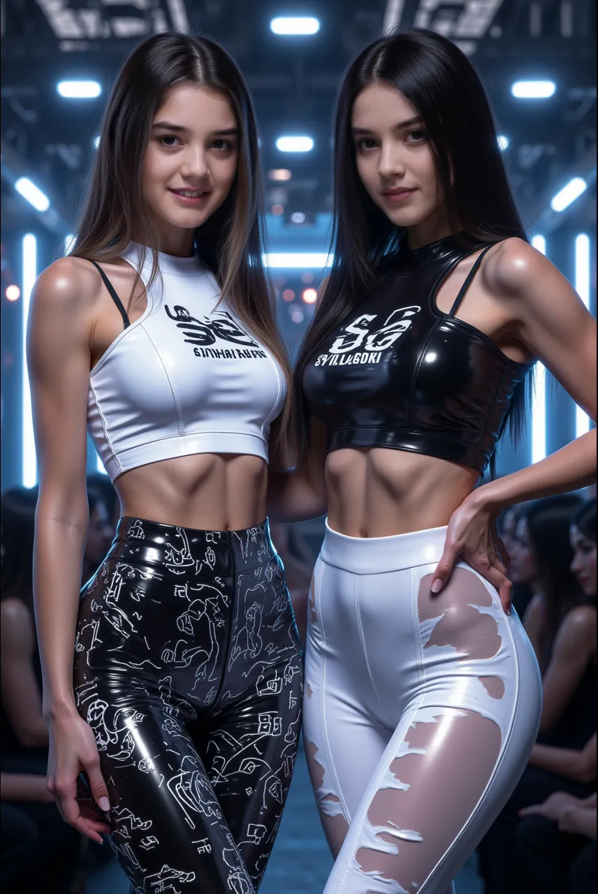 (Age 25, Mature) (Beautiful Korean woman, long, long_hair), masterpiece, wearing face veil and shiny leggings and a midriff, (thigh thigh gap 1.1), hourglass_figure, detailed facial features, detailed, symmetry, cinematic lighting, soft lighting 
