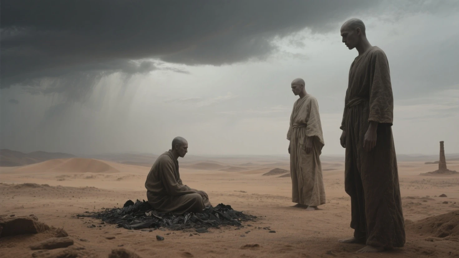 THE FOUR LEPERS OF THE BIBLE OUTSIDE THE CITY OF SAMARIA
