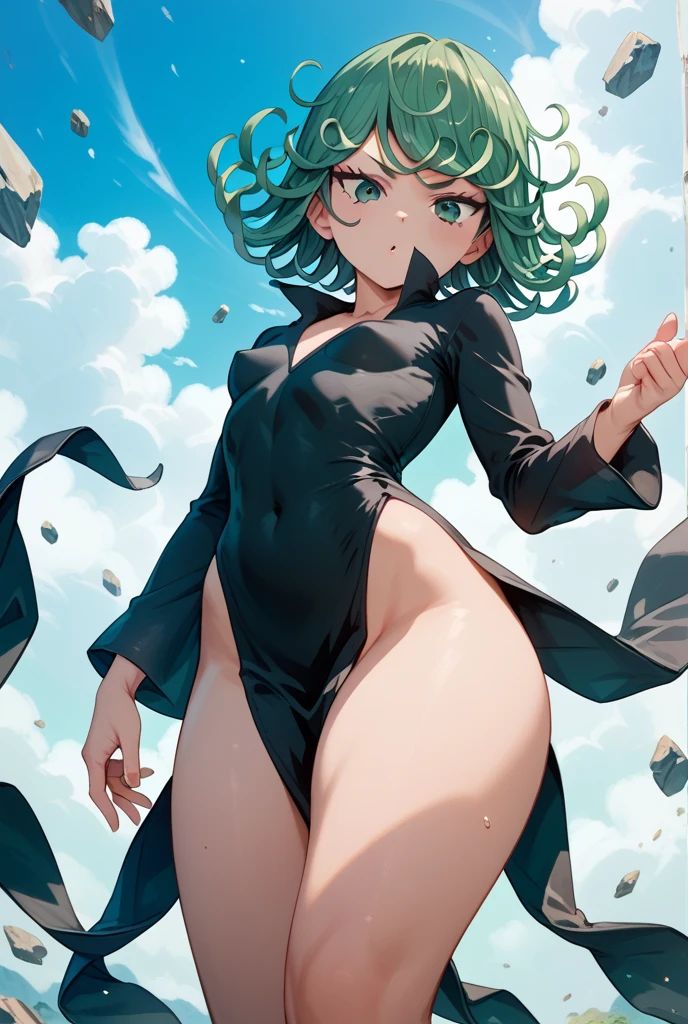 1girl, short green hair, green eyes, ((black bikini, standing, crossed arms, thighs focus, smug, in a river, wet body)), curvy figure, overlooking city, blush, day
BREAK
(((Masterpiece))), ((Highly detailed character)), ((perfect eyes)), ((perfect face)), ((best quality)), ((perfect hands)), high resolution, highly detailed image, thick thighs
BREAK
Beautiful background, volumetric lighting,