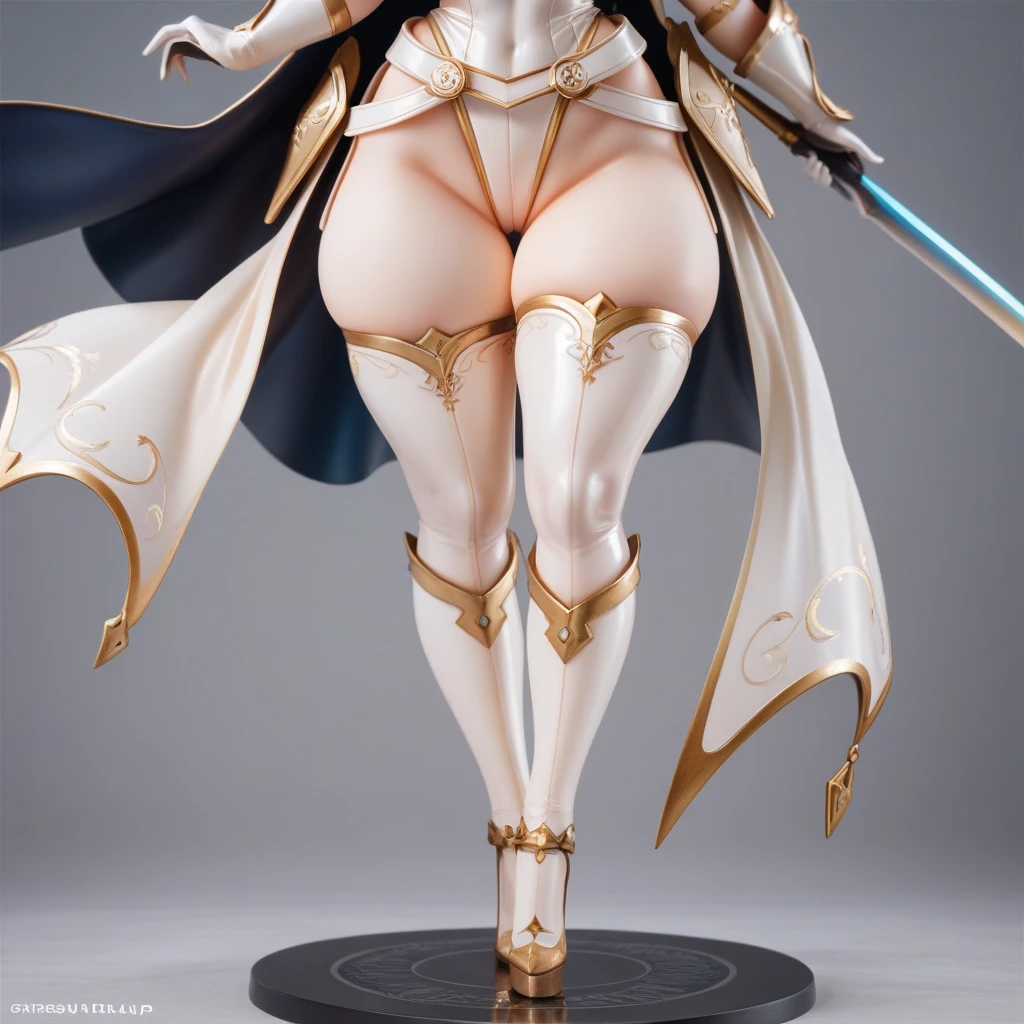 (masterpiece, best quality:1.2), 1girl, solo,standing_split, 
ganyu(genshin impact), horns, black body-stocking,white clothes, short blue hair, large breasts , black eyes,