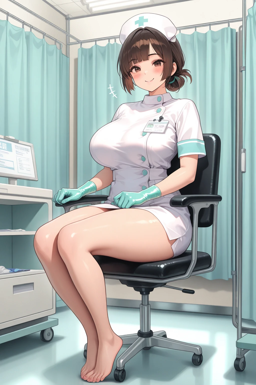nurse uniform,hospital, latex nurse suit,nurses,busty,elbow gloves,labcoat,silverhair woman,grey eyes , gigantic ,medical instruments,asian nurse,two nurses,speculum,examination room,oversize ,big ass ,strap on, lay on table ,legs spreaded,giving birth,gyno chair , dentist,Milf,latex,grey uniform