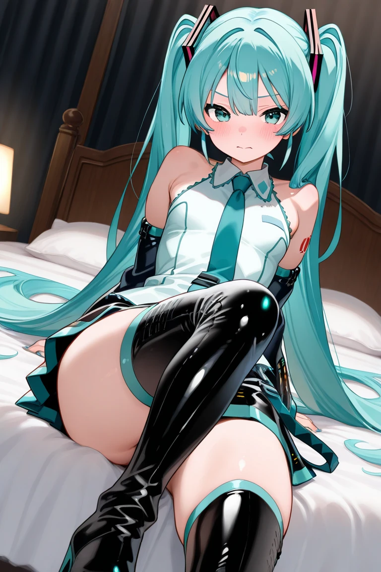 On the night, animated sexy girl on a bed , big windows witn moon, the girl have rainbow colors hair's , light ambiance ,dentelles, stockings, seductive animated girl, best rated on pixiv, Tendances sur ArtStation pixiv, Anya de la famille Spy X, female character'anime, du jeu vidéo Azur Lane, les gars, (animated girl), style voie d'Azur, lights effects, many colors, HD full details, high quality