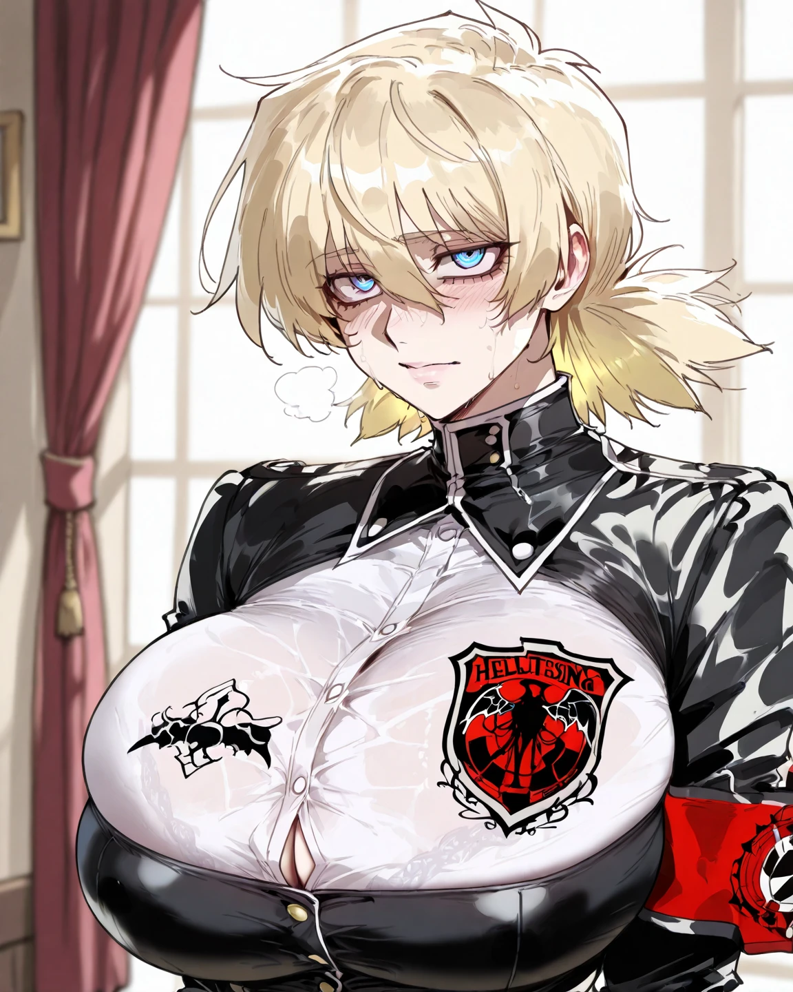 1 sissy boy, hypnosis, mucus, empty eyes, heart shaped pupils, mind control, nsfw, collar, humid, FOG, brainwashing, Rubber Suit, Chastity belt, Pink rays, corruption, masterpiece, Highest quality, latex, ?????? piercing, bodysuit, corruption, ?????? ecstasy, ??????, breast grab,