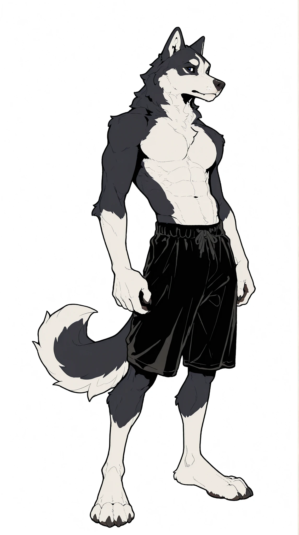 a furry dog