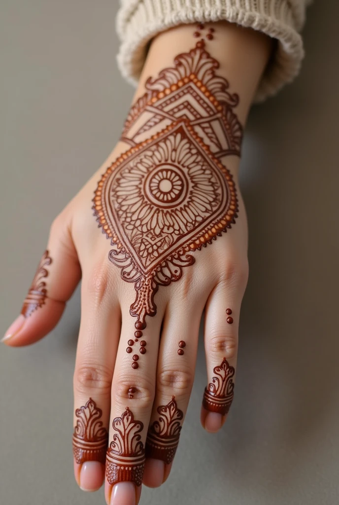generate more Shadi Special mehndi design on hand