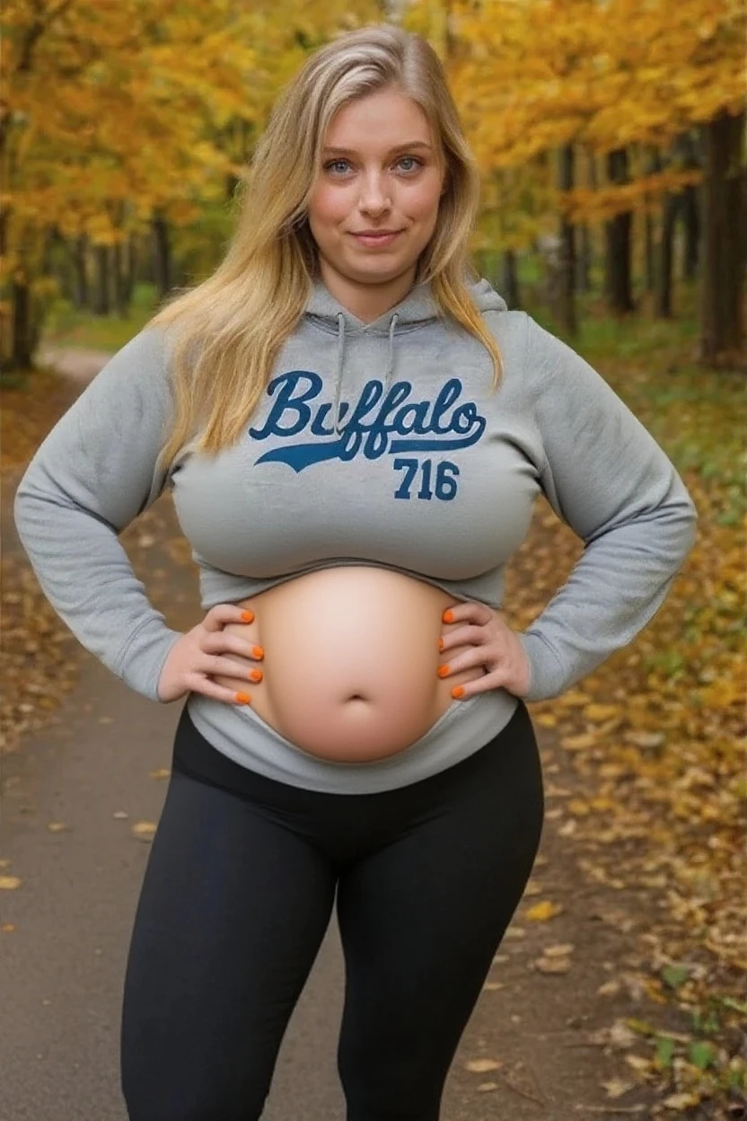 Extremely pregnant Icelandic girl