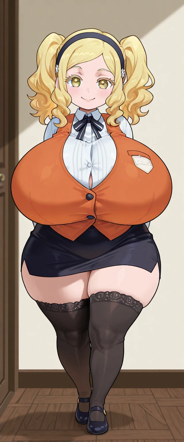((Huge boobs)),big ass,((wide hips)),((white girl)),((brown long hair)),((brown eyes)),((braids hair)),((thicc thights)),((glasses)),milf,((white tshirt)),((long black jean)),white shoes,((white doctor's coat))