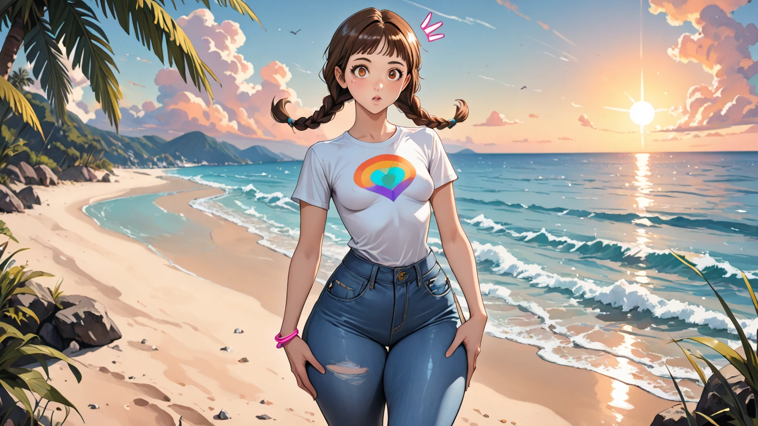 A MILF，The shirt，Get wet，huge tit，No underwear