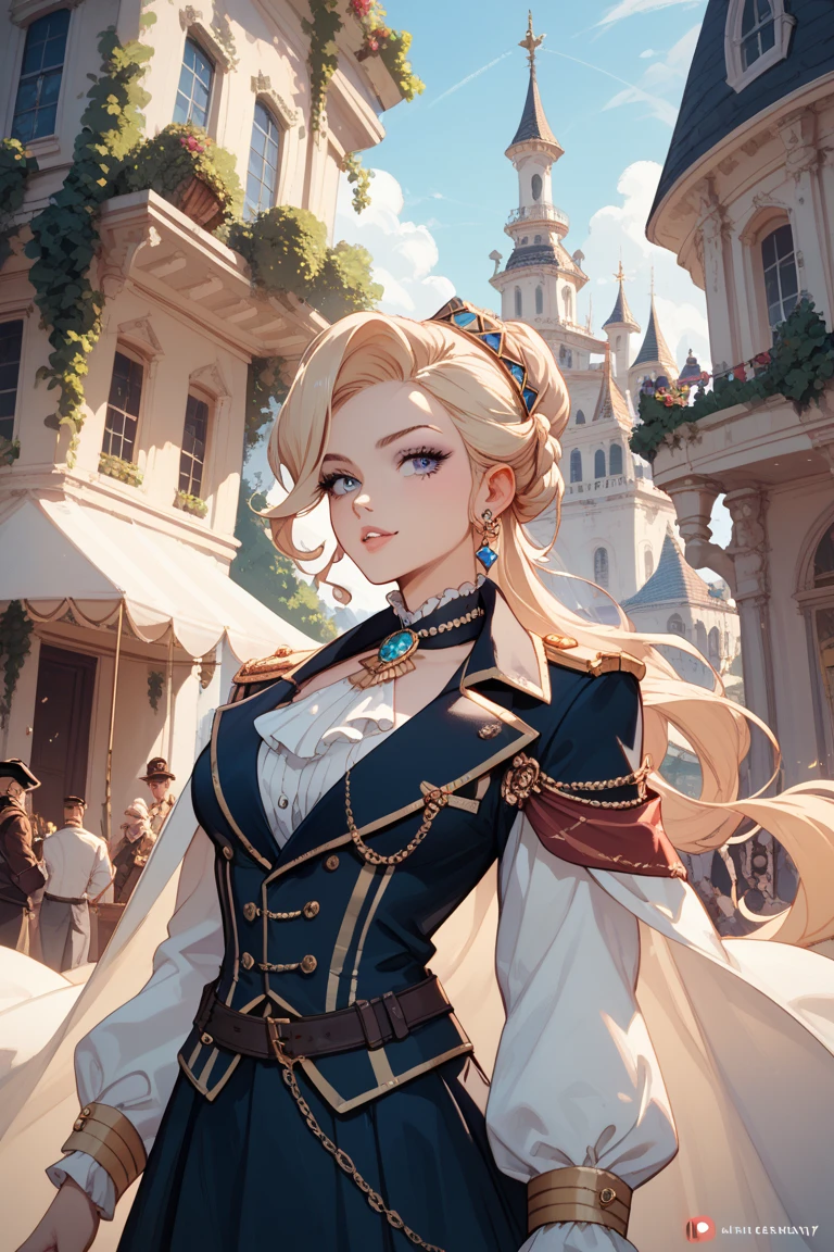 arafed woman in a blue dress with a bow and a white blouse, in victorian aristocrat, a beautiful victorian woman, intricate victorian dress, with victorian clothing, cyan corset, victorian style costume, gorgeous portrait, blue corset, ornately dressed, victorian blue dress, victorian lady, fantasy victorian art, a steampunk beautiful goddess, victorian inspired clothing