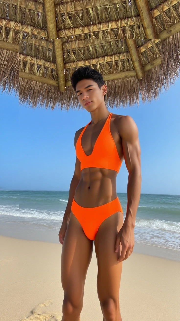 male Age 18 Lifesaver swimwear cool hawaii in the evening