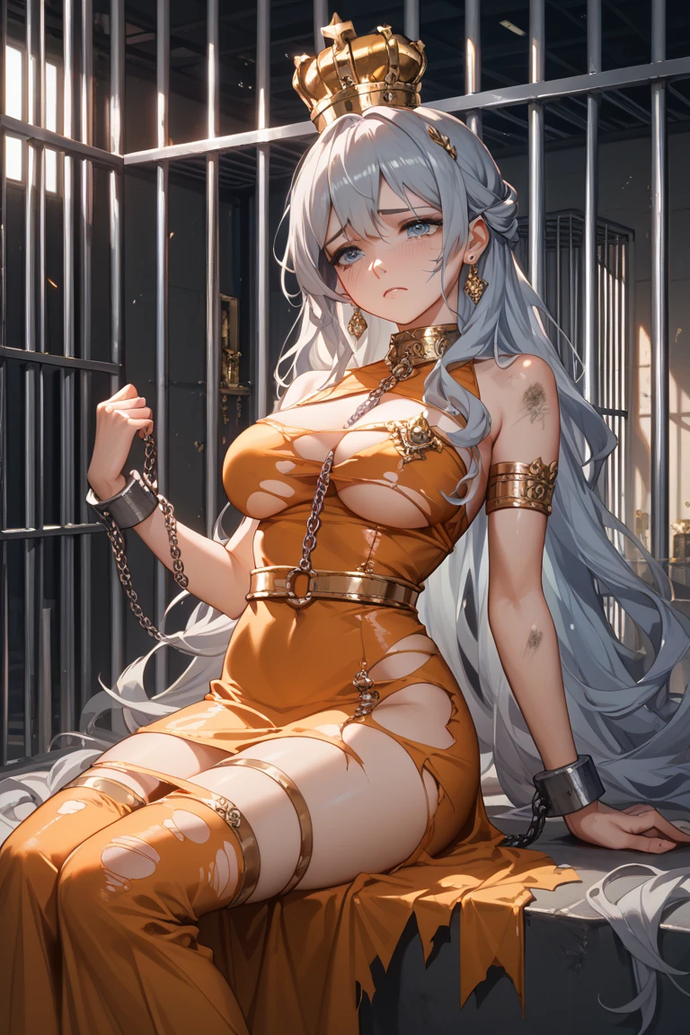 （Put your hands behind your back），（The highest image quality，eye - catching detail，超高分辨率，（hentail realism：1.4），（tmasterpiece，best qualtiy）），（tmasterpiece，best qualtiy）），（tmasterpiece，best qualtiy）1.5，1girll，独奏，（Raised sexy，Beutiful women，s the perfect face，perfect  eyes），Tifa Lockhart，Black leather dress，athletic sneakers，（Reddish-brown eyes，blond hairbl，dual horsetail），（shibari，Behind the arm：1.4），（Place your hands behind your back） handcuff，Moisture spray，shackle，weeping，Between the legs, Insert the meat-colored stick，A milky viscous liquid flows from between the legs，Insert a tube between your legs，Pregnant women with，Large amounts of colored liquid，Drug injections，Huge ，Pull beads，Yin ring，Nipple studs，Yin chain，Punk collar，A large number of medical syringes，Lots of sex toys，A large number of drugs，Casual pose，Exposing the ，Mouth open，Stick out her tongue，There is a complex heart-shaped tattoo on the lower abdomen，The uterus is outside the body，Medical needle insertion，The medical syringe itself，Surrounded by naked men（Naked man watching，Pee in front of everyone
