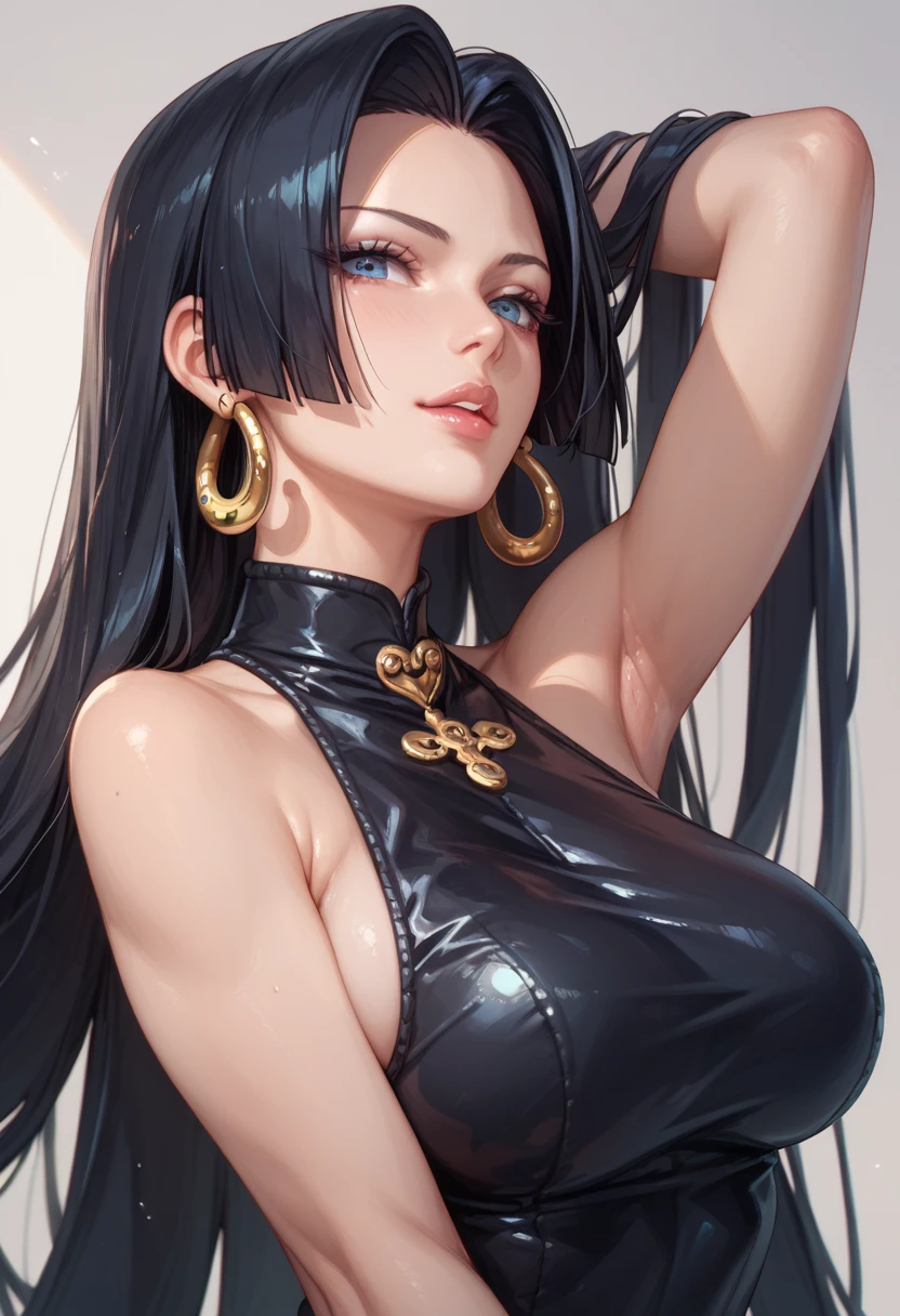 ((((masterpiece)))), high quality, very_high_resolution, large_filesize, full color, bikini, gold eyes, rainbow hair, silver bracelet, Cuban link necklace, cute, adorable, beautiful, high contrast, colorful, 5 fingers, slim body, jewelry, long hair, pony tail, hoop gold earrings, black hair