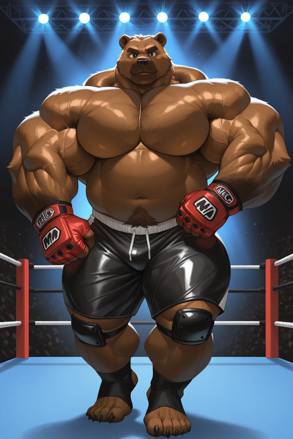 digital artwork, illustrative, painterly, matte painting, highly detailed, <lora:Detail - add_detail:0.2>, <lora:FFCorneo-10:0.75>, FFCorneo, fat man, 1boy, blonde hair, head tattoo, grin, love hotel, fighting, punching, brown pants, topless male, brass knuckles,