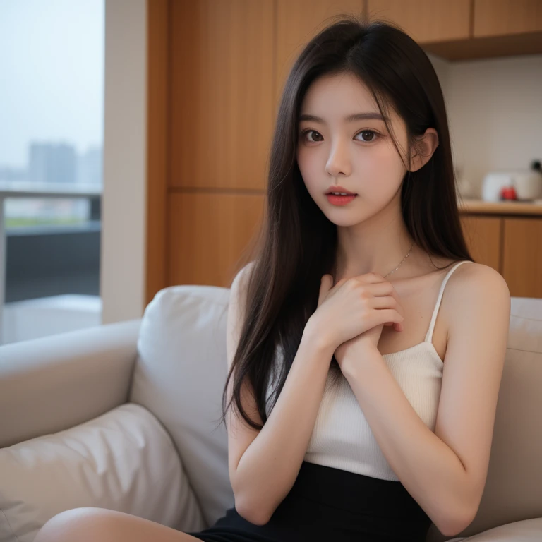 Selfie of a not-so-cute girl。