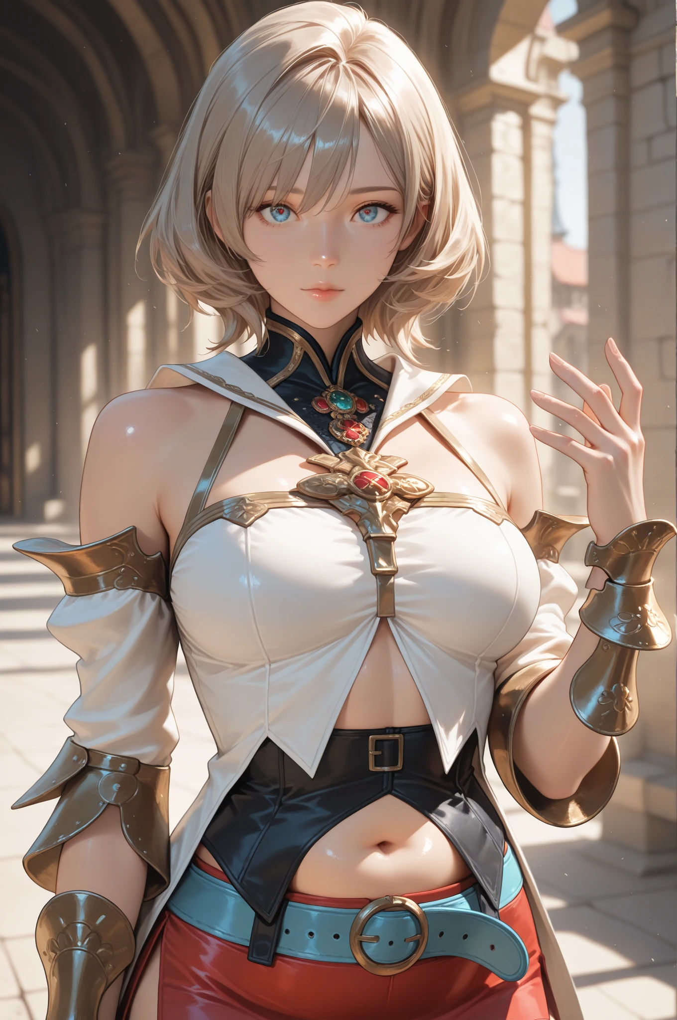 (tmasterpiece,top Quority,best qualtiy,offcial art,Beauty and aesthetics:1.2),(1girll),Extremely detailed,(s fractal art:1.3),Extremely colorful,fully body photo,Long blonde hair,Most detailed