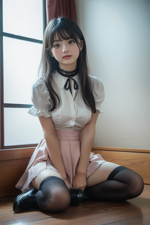 anime girl sitting on a couch with a brown shirt and black shorts, seductive anime girl, attractive anime girl, beautiful alluring anime woman, photorealistic anime girl render, beautiful anime girl, beautiful alluring anime teen, hyperrealistic , realistic young anime girl, anime girl, a hyperrealistic , beautiful anime woman, 3d anime girl, pretty anime girl