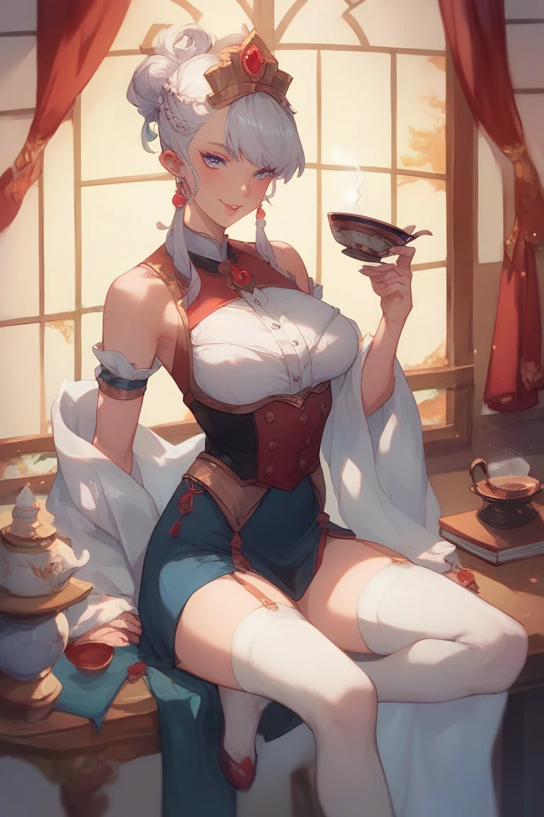 A woman，short detailed hair，ember，white backgrounid，Gray tones。Masterpiece, Best quality, 超高分辨率, Beautiful, Visually stunning, elegant, incredibily detailed, Award-winning art, 0n1, Red skin, oni horns, their, Red them, Colored skin,