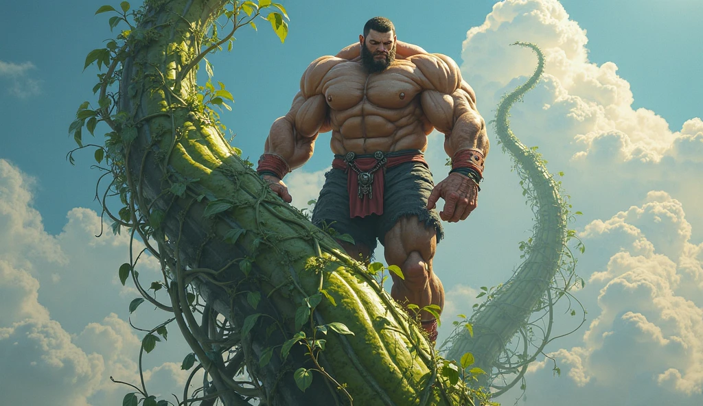 a male elf, eyes, pointy ears, erected, BIG VERY FAT stomach, dominant, head up, strong and fleshy upper body, lines of movement. ultra detailed, shorts, belly button