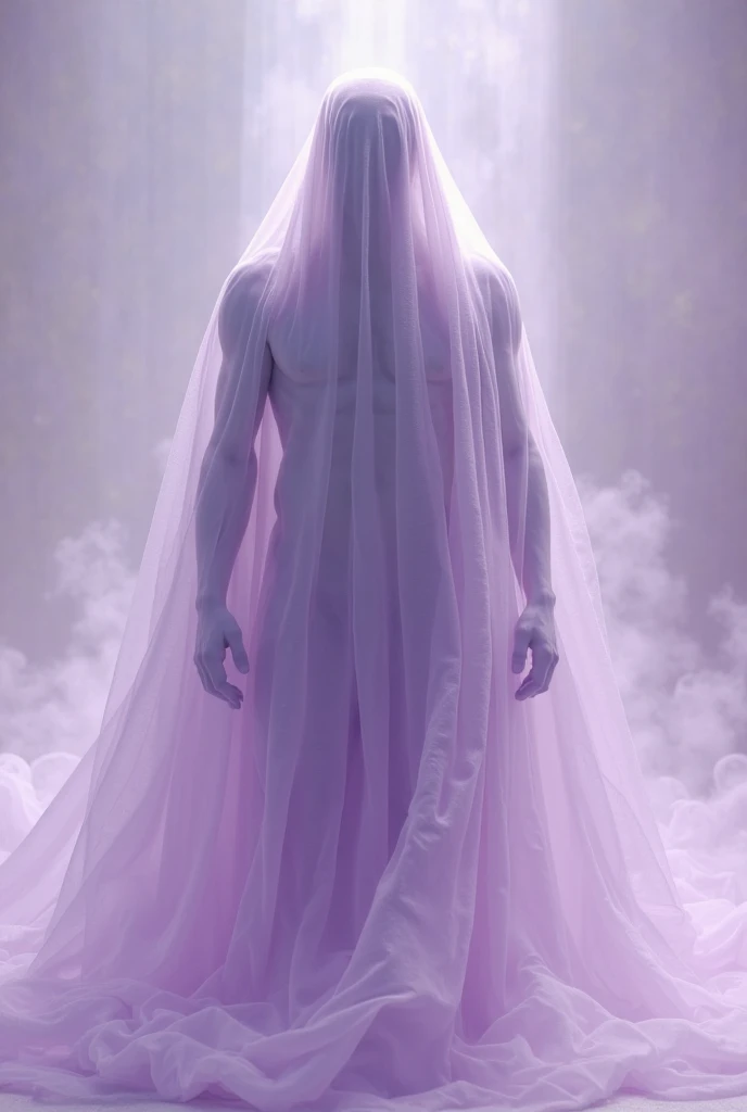 Sheet Ghost、The lines of his muscles are slightly visible through the sheets.