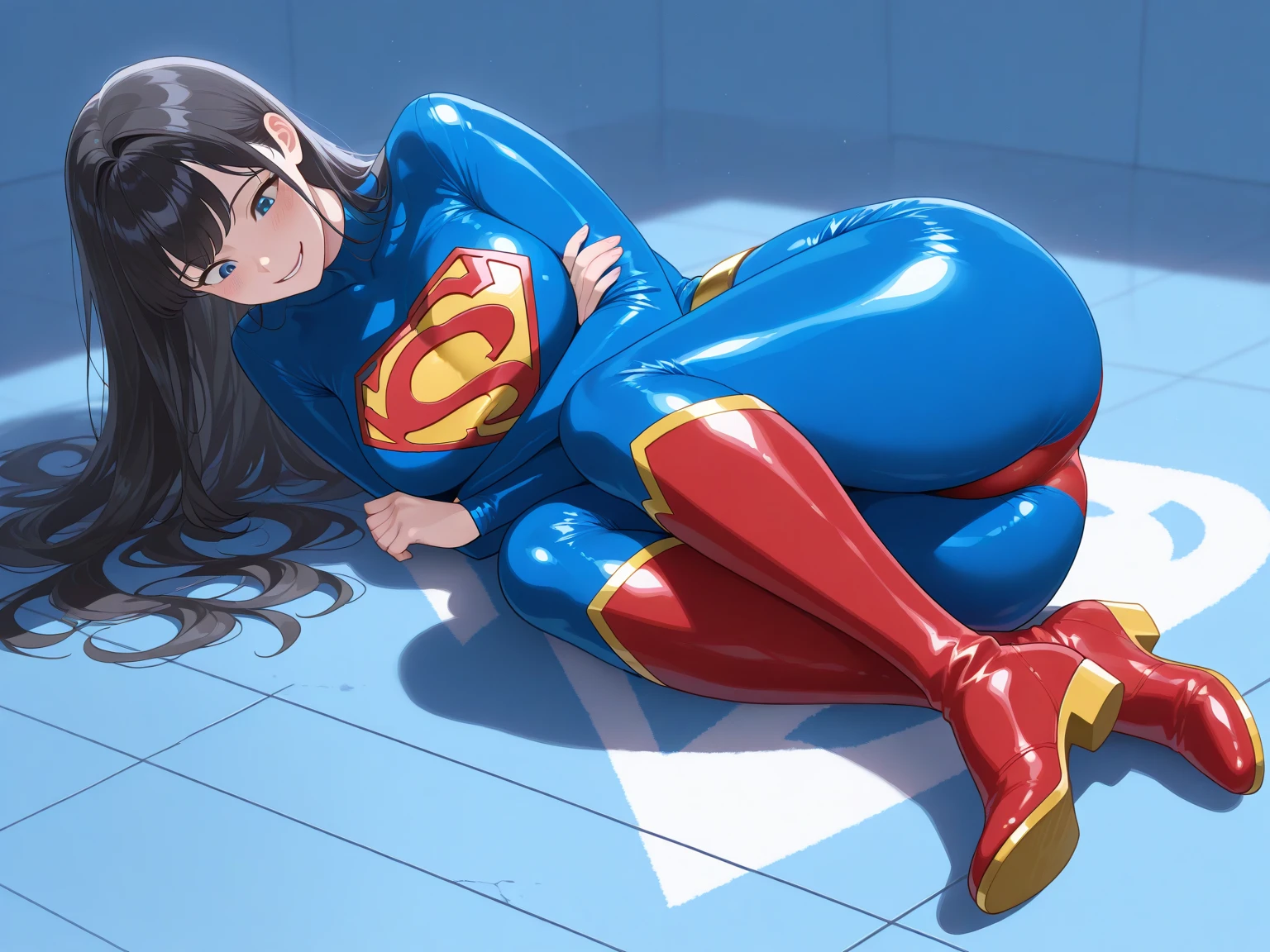 highest quality、complete limbs、Beautiful woman、solo、((brown haired woman:1.4))、((A woman with a tied hairstyle))、(((big breasted woman:1.3)))、((Woman wearing supergirl long sleeve leotard:1.3))、skyscrapers at night、nsfw:1.5、(((A woman surrounded by five naked men:1.3)))、men hugging women、(men and women having sex:1.5)、((A man moves his leotard&#39;s crotch area and inserts his penis into a woman&#39;s pussy.:1.3))、((The woman is crying out in pleasure:1.3))、((A woman panting with acme:1.3))、insult、gang rape、rape、((The woman's body is covered in semen:1.2))、Semen is pouring into a woman's、(((violence)))