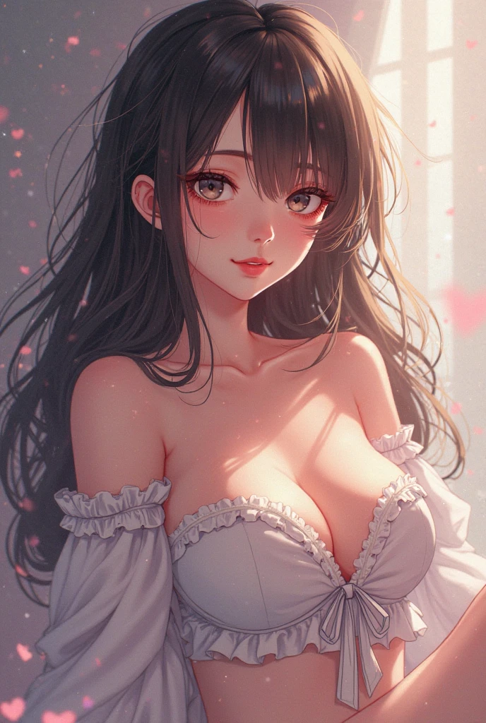 (Riko Amanay), (masterpiece, best qualtiy, beautiful art:1.4) ((Anime Girl)), japanese city, digitalart, trends in the art station, 4K, high detailing, high resolusion, Professional Painting, ultra-detailliert, nffsw, 4K UHD, 8K, Motor Unreal 5, Kinematic, Neon Highlights, Volumetric lighting, realistic shadow, Reflectors, Motor Unreal 5, Wallpapers like movies, 8K, Moisturize your eyes with NS fluoride)), large full breasts, fluffy chest, Chic, skin tanned, ((Teary-eyed, tears eyes)), (((orgasming face))), ((vestments: camisa branca aberta:1.4)), ((Pink Lace Bra:1.4)), (face perfect:1.5), (Perfect lips:1.4), (Chic:1.2), nsfothic girl:1.3)