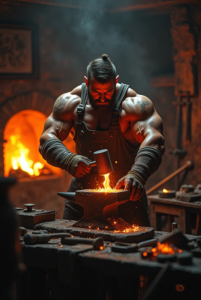 Make somethings that shows to men working hard together to grow, iron sharping iron.