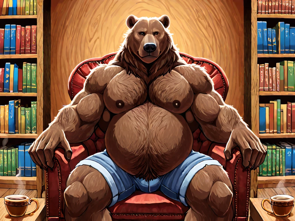 3D render, male, solo, polar bear, werebear, full body, beefy, Muscle, Delicate face, Delicate eyes, realistic, masterpiece, highest quality, lens flare, unreal engine, trending on ArtStation, Intricate, High Detail, dramatic, realism, erection, thick cock, realistic, sitting, bara, muscle, furry,  bed, looking_at_viewer, Ultra heavy High Detail, dramatic, realism, realistic, erection, thick cock, sitting, muscle, furry, day, looking_at_viewer, Ultra heavy detailed eyes, Ultra heavy detailed body, Ultra detailed heavy face, best quality, full body, 8k HD, hdr, (by null-ghost,by darkgem,by pino daeni,by zoroj, by redrusker), (furry art, soft shading:1.1), bara, expressive, masculine, Ultra heavy detailed cock, Ultra heavy detailed balls, (broad shoulders, narrow waist:1.05) 5 fingers, dramatic, bright room, suggestive pose, expressive, masculine, erotic, devilish smirk) 8k HD, hdr, masterpiece, full body, ultra detailed eyes, gold eyes, white fur, white body, knot, musclegut,