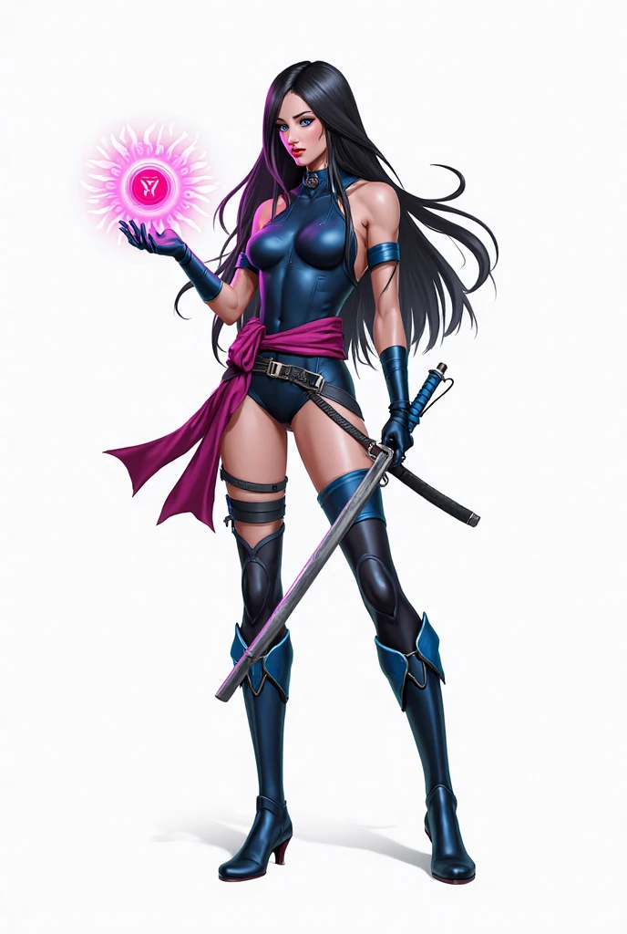 Personaje de Marvel psylocke, ojos normales