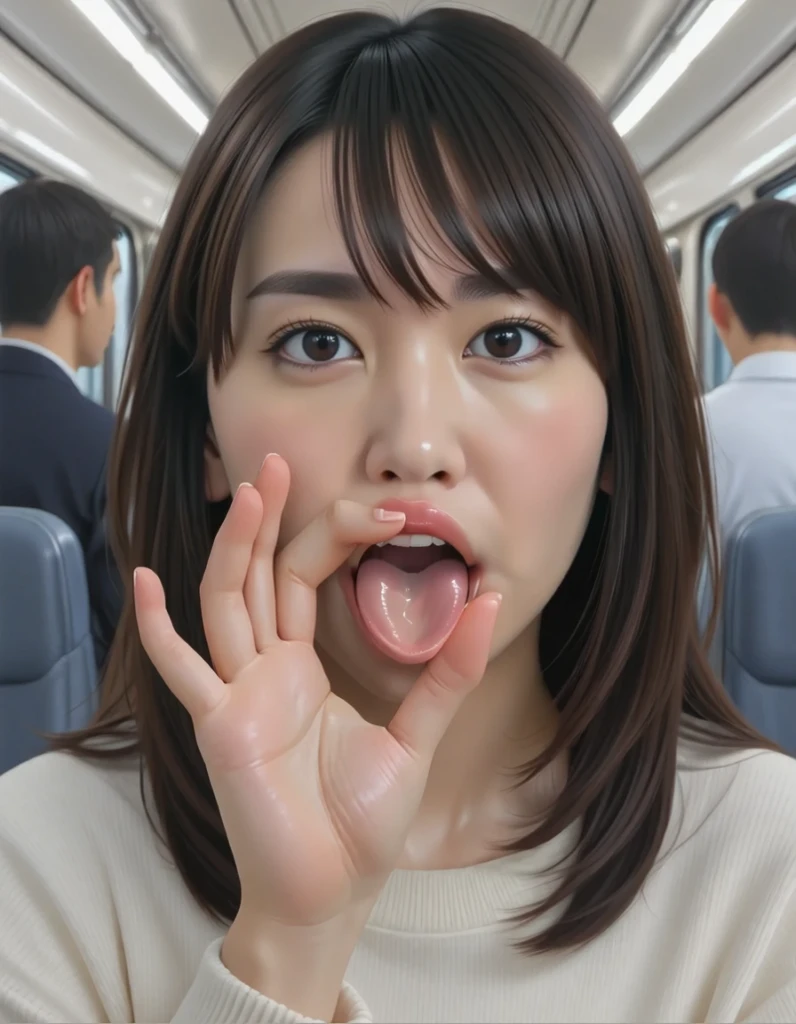 Woman giving a blowjob、Super detailed、Particles of light:0.5、Beautiful Eyes、Holding the penis in the hand、Stick out your tongue and take the man&#39;s penis deep into your throat、Put your head close to the man&#39;s crotch、Natural Texture、Mature slender beauty、Belly button、Showing the groin、、Small breasts、luna (Luna) - Isekai de Cheat Skill wo Te ni Shita Ore wa, The Genjitsu World is a place for people to gather: Level Up wa Jinsei wo Kaeta (I got cheat abilities in another world、Warriors in the real world ～Leveling up has changed my life～)、Off the shoulder、sexual temptation、Semen on face、Semen launch
