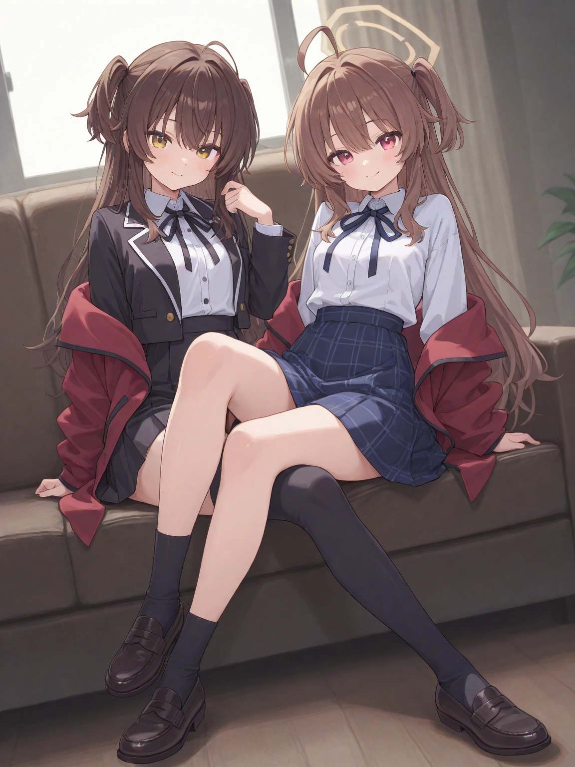 White loose socks、Perfectly balanced beautiful legs、No shoes