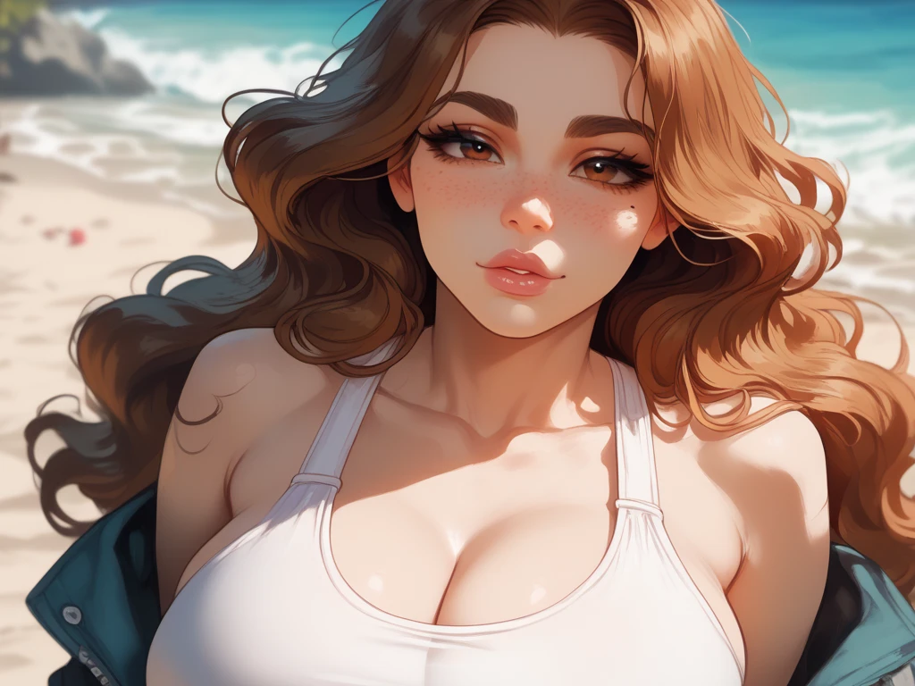 Cartoon style digital illustration style GTA digital style, estilo atompunk design de personagens altamente detalhado, arte digital detalhada coragem, Forest fan art, Design de personagens de retrato, beautiful digital illustration, retrato de alta qualidade, Arte em quadrinhos, mulher jovem cabelo com transas lindas . Queen Anna of ArendelleBeautiful lined eyes Medium large bust and wonderful sexy clothes. image expression of sexual desire from waist to head illustration Queen Anne of Arendelle atompunk style Fallout 4 style pose playboy magazine with beautiful breasts without clothes wonderful breasts 