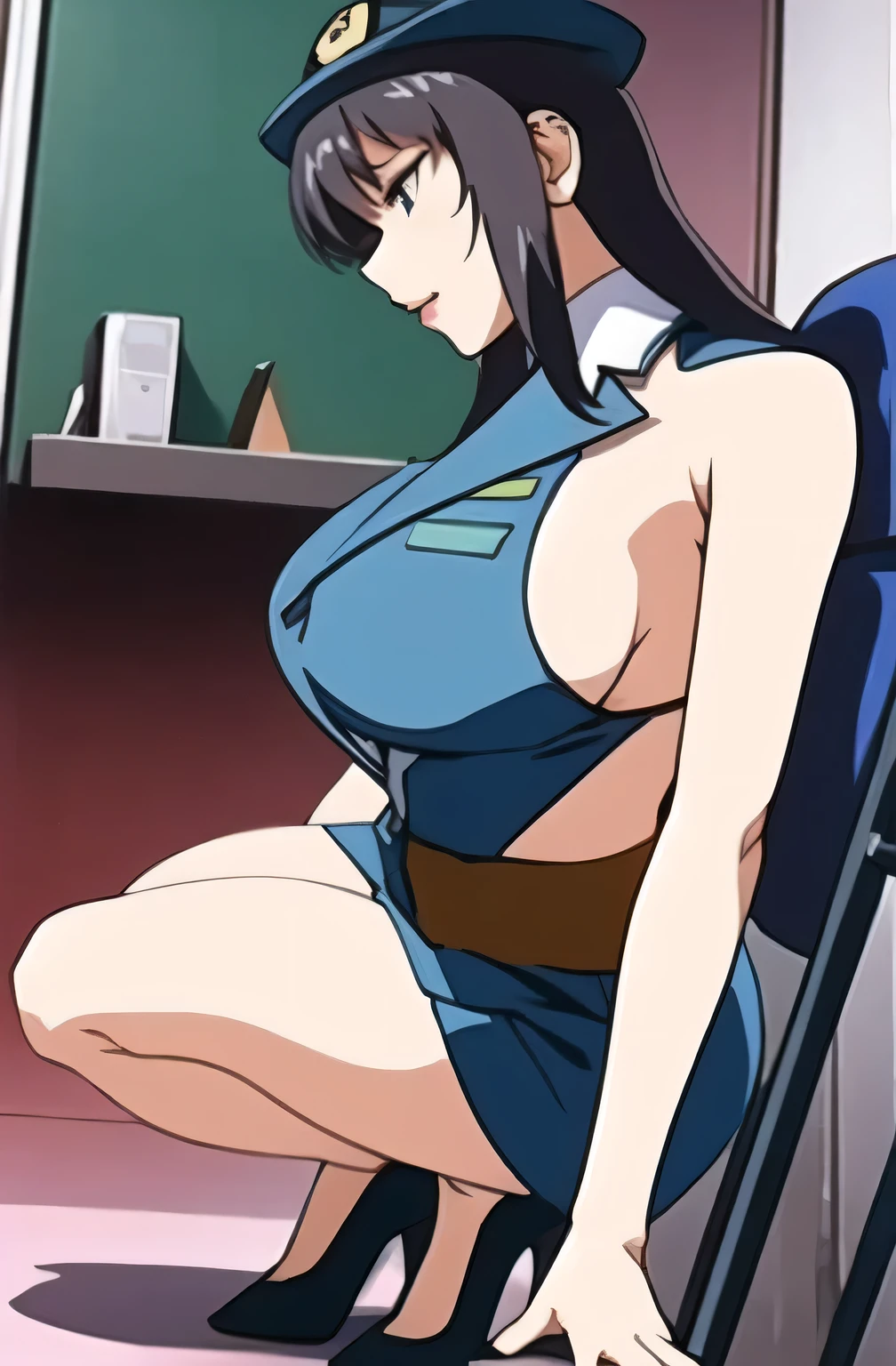 nsfw, masterpiece, best quality, long hair, blue eyes, green hair, horns, evil_smile, looking_at_viewer, (beach1.2),MICRO BIKINI TIGER PRINT, big breasts, red lipstick, sexy, huge breasts, ((woman having sex vaginal in various sexual positions, doggy style, missionary)), various angles, 1 young ??? boy