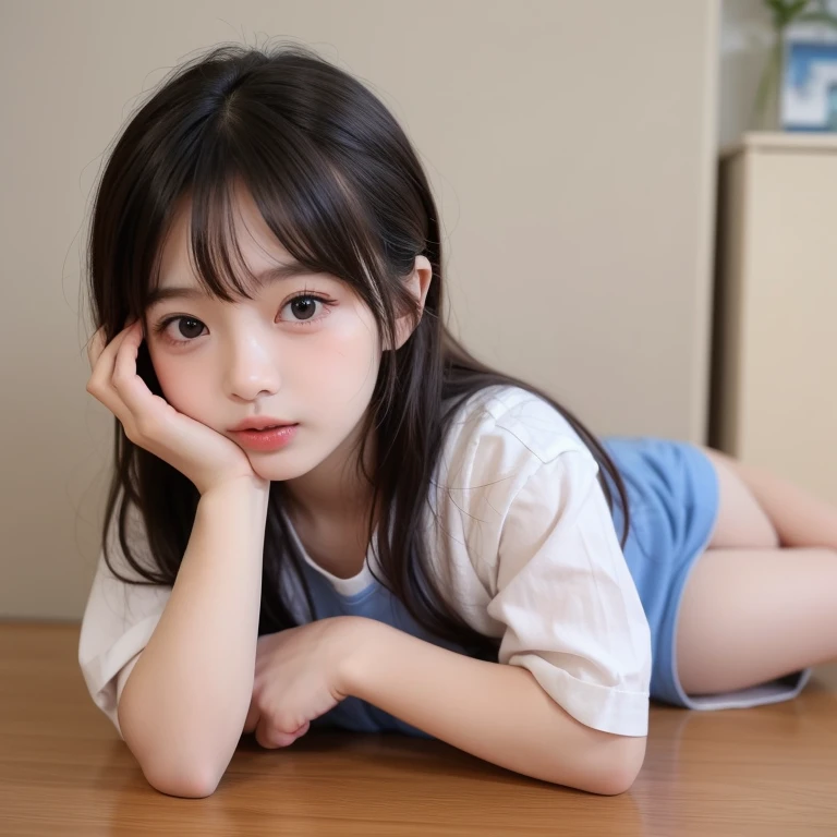 Korean teen exposed knees