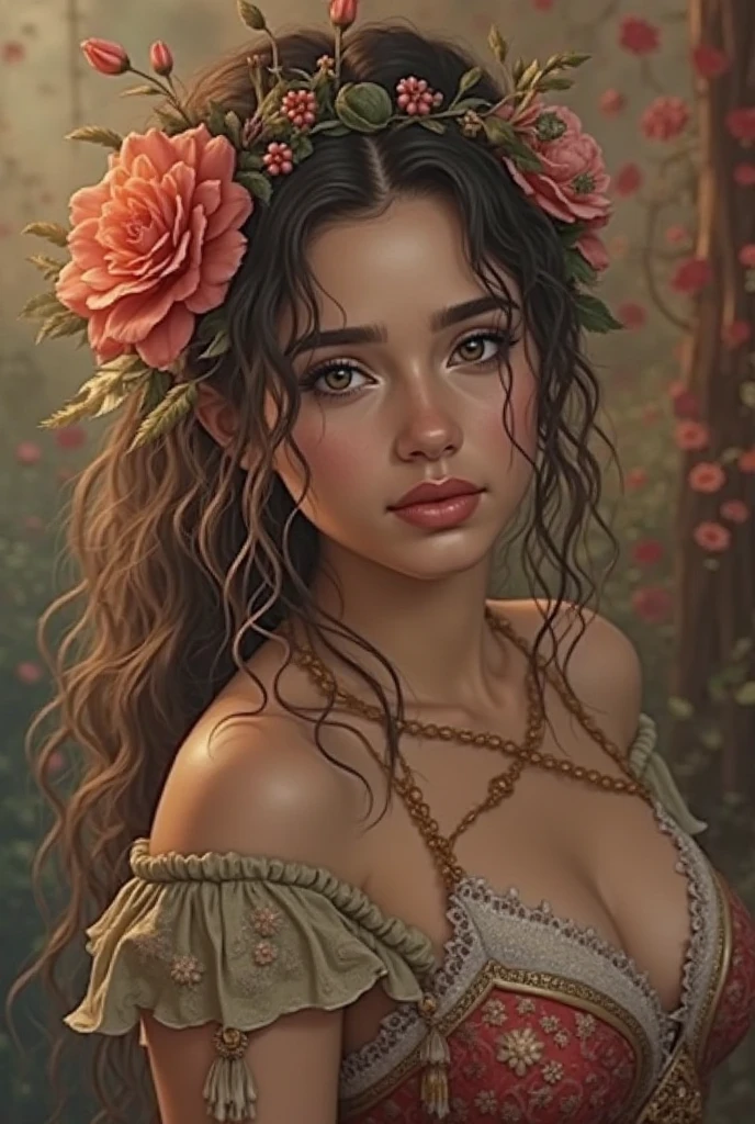 a beautiful rose anthropomorphized, where the roses have the faces of beautiful women, detailed facial features, beautiful eyes, detailed lips, long eyelashes, intricate floral patterns, detailed petals, vibrant colors, lush garden setting, natural lighting, cinematic composition, masterpiece, 8k, photorealistic, hyperrealistic, smooth rendering, highly detailed