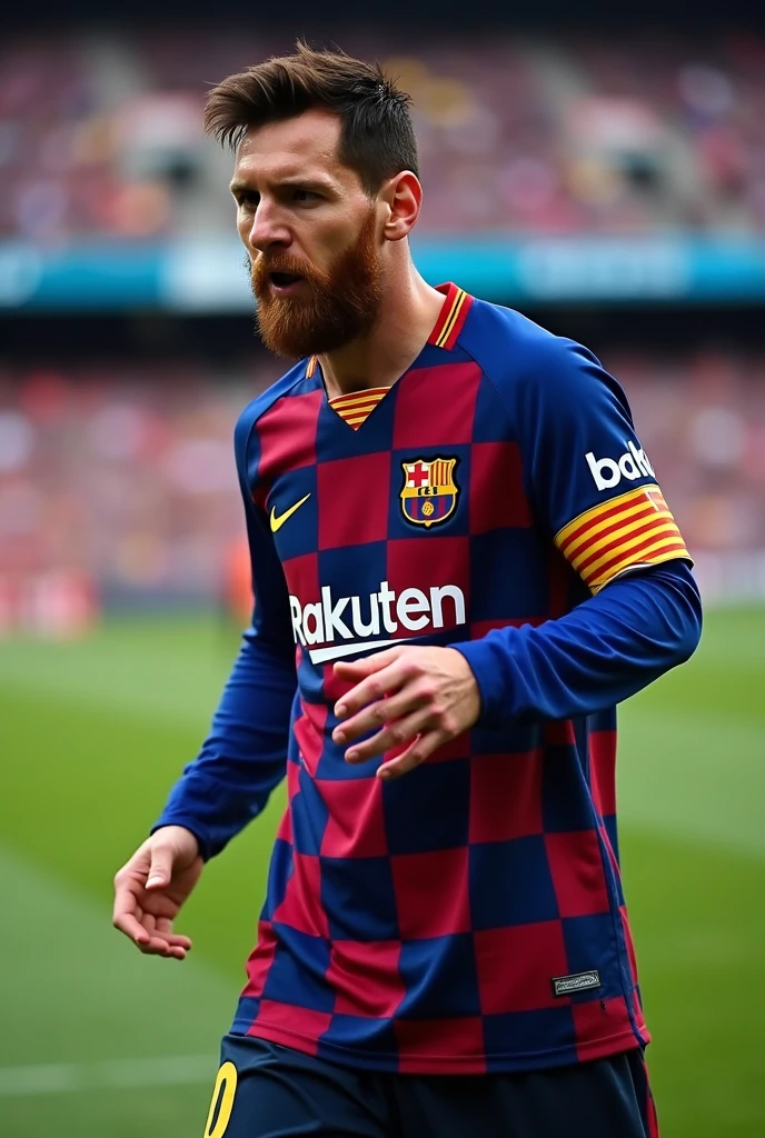 Messi with Dragon Ball Z clothes