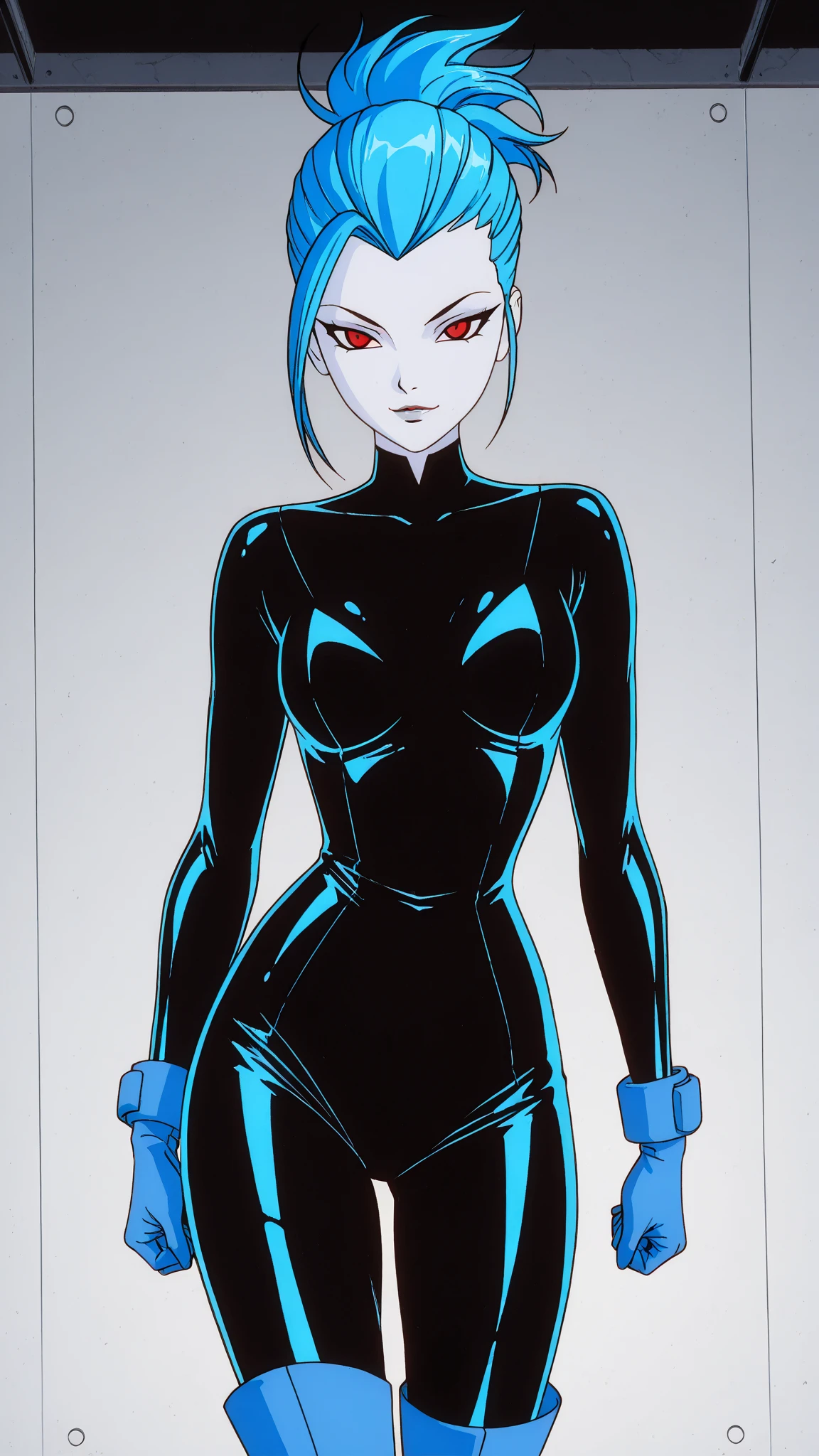 masterpiece portrait of aroused Rei Ayanami \(evangelion\), high resolution illustration, red eyes, feminine, no pupils, blue hair,  short hair, surreal, full body shot, realistic, highres, (masterpiece:1.1), (best quality:1.1), official art, perfect anatomy, subsurface scattering, hdr, dynamic angle, by Zdzislaw Beksinski,by Zdzislaw Beksinski,by CLAMP , nsfw, dynamic pose, cosmos, surreal, celestial