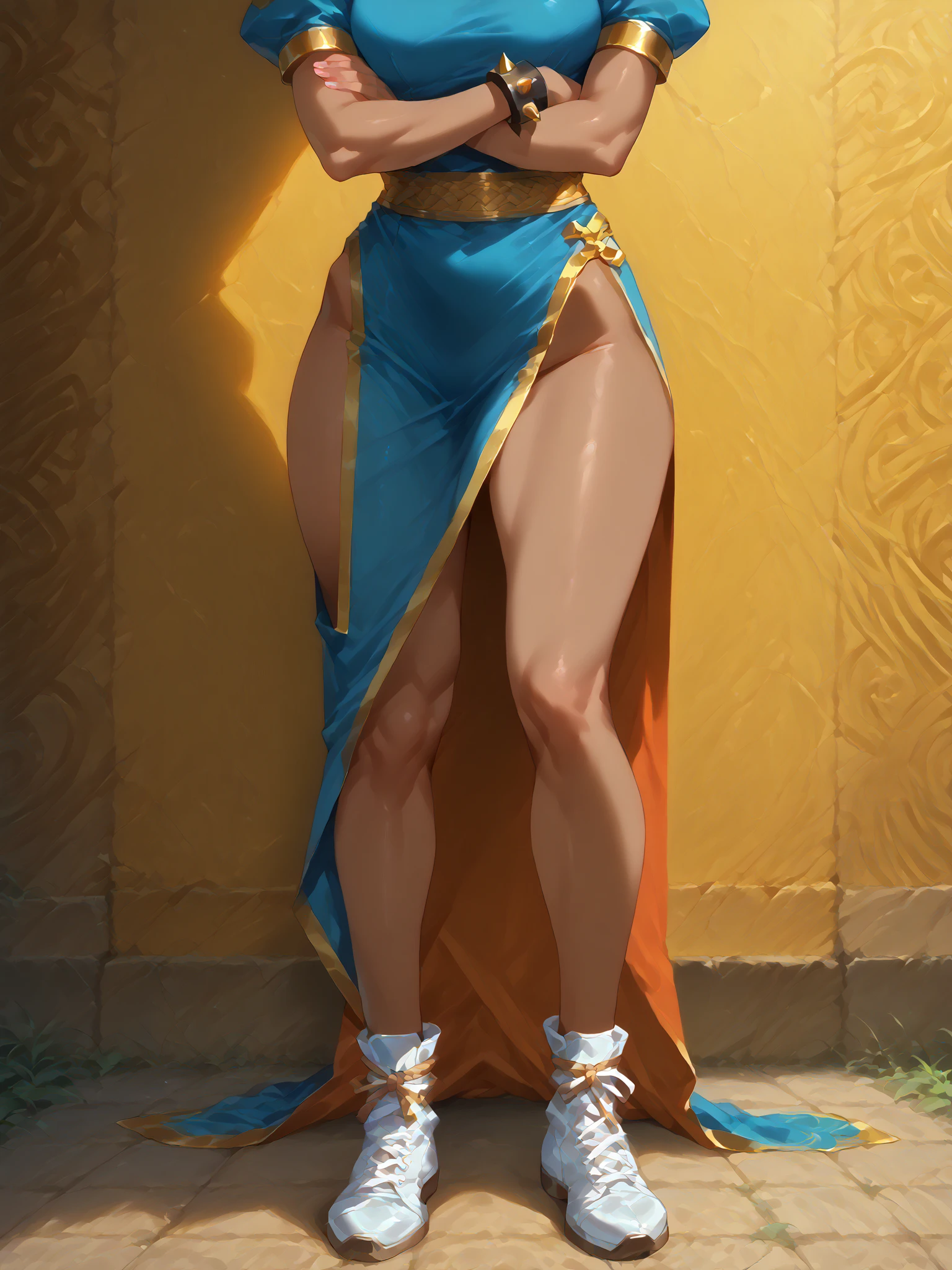 (((Defined women's body))), (((thick thighs))), (((short underwear))), (((ultra detailed skin))), (((small waist)), (( (defined abdomen))), (((full body))), (((curvy body))), (((masterpiece))), (((62k))), (((Maximum quality))), (((RAW))),