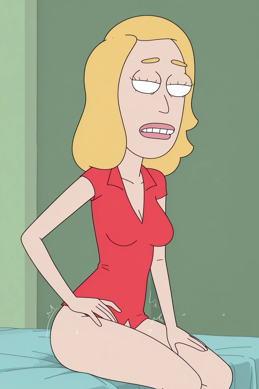 loud, kneeling, doggystyle sex, on all fours, blonde, nipples, naked, red diamond earrings, penis at face, grass, a night, bushes, forced, fat boy, hard sex, tears