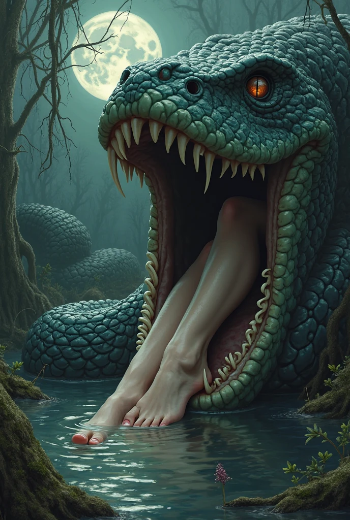 score_9, score_8_up, score_7_up, 1girl, big tits, , tiny, shrunked, 1girl, MJ, long hair,red hair, blue eyes,  naked. barefoot ,lying on a giant crocodile cock, extreme size difference  sex, showing her body to octopus,   seducive pose, seducing crocodile, perfect feet, perfect toes, high detailed feet, background octopus cave with octopus face on background 1crocodile, monster, , giant, monster cock, monster on background, giant crocodile, giant monster cock, crocodile  standing behind girl, euronymous size difference, giant crocodile on background,crocodile head, crocodile  eyes, crocodile jaws, sideview