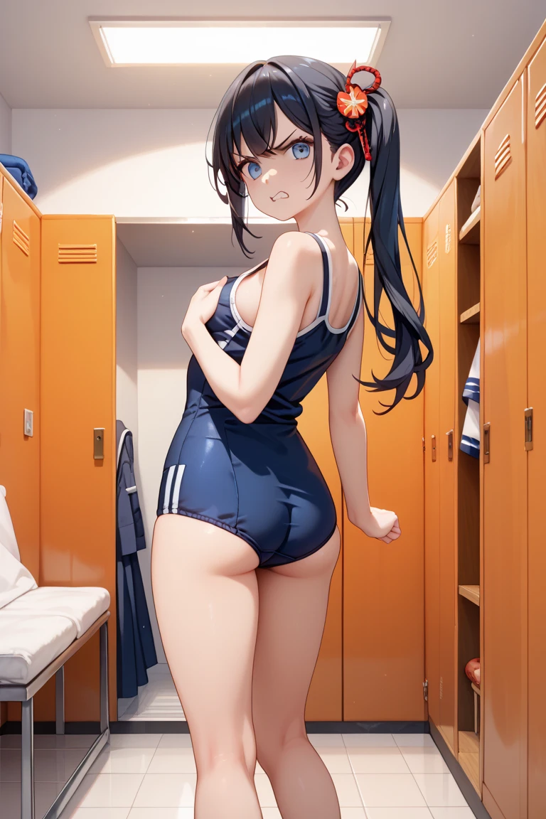 School swimsuit small butt classroom