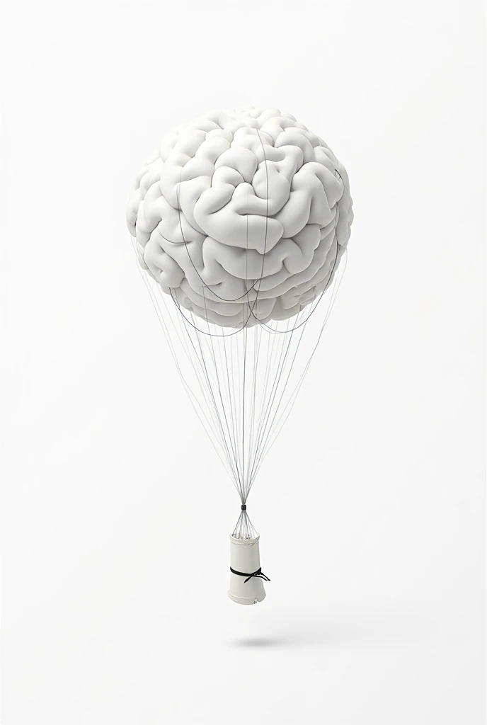 Big pink brain, with a small plane inside