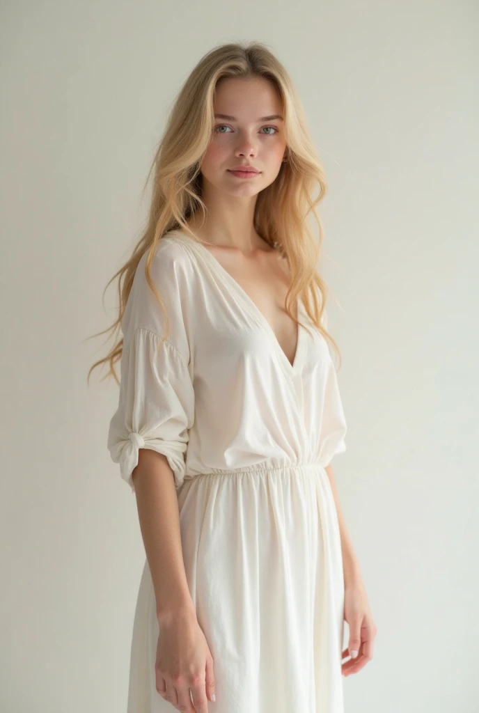 woman, blonde, dress, darkroom
