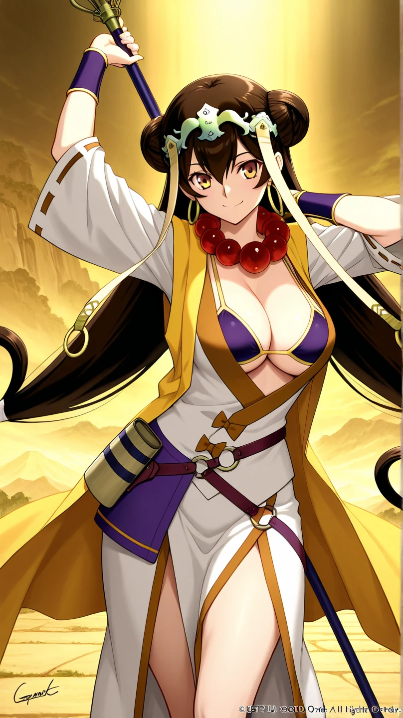 Gargantia on the Verdurous Planet、Saaya、chubby big tits milf、chubby big tits milf、chubby big tits milf、blush、bright smile、closed mouth、long hair、black hair、brown eyes、side lock、medium breasts、Red crop top、Yellow sleeves、Removable sleeves、pink belt, abdomen, cleavage, red skirt, necklace, beads, Are standing, look at viewer, outdoor, sea fleet city「Gargantia fleet」A 15-year-old beautiful girl who works as a messenger in。Although she has a gentle personality、I&#39;m sure about money。Understands men&#39;s tastes、I feel very proud of my voluptuous body.、Although she looks neat and tidy, you can get a glimpse of her sexually free temperament.。