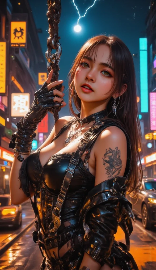 Dancer with full body tattoos