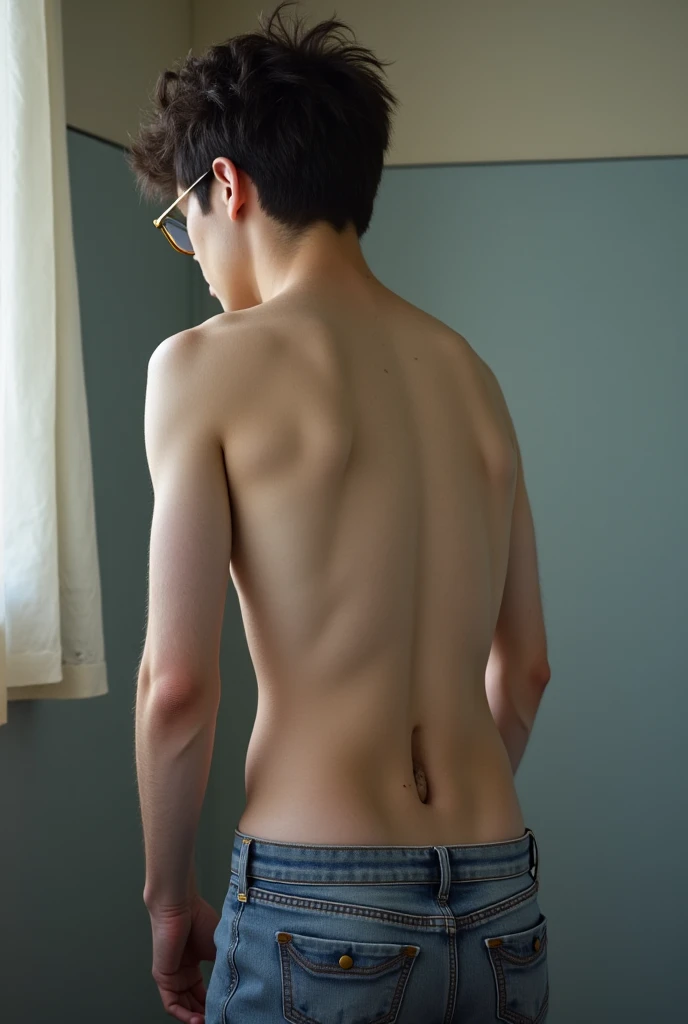 Covering genitals with hands、I can&#39;t hide it, it&#39;s visible、Naked Young Japanese Men